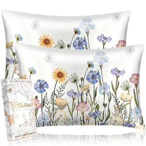 2 Pack Silk Pillowcase - Standard Size 20 x 26 Inch Mulberry 19 Momme Pillow ... - Picture 1 of 6