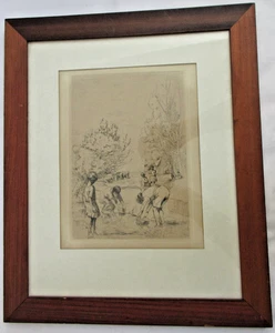 Marco de papel grabado Jacques Simon original francés "LE GUE" Ford Cesar Franck - Imagen 1 de 13