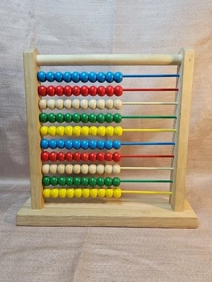 Juguete educativo de conteo de madera Melissa & Doug ábaco 11,5 pulgadas de altura Foto 1 de 2