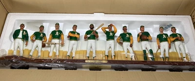 Juego de 10 estatuillas Danbury Mint 1973 Oakland Athletics MVP Reggie Jackson Foto 1 de 4