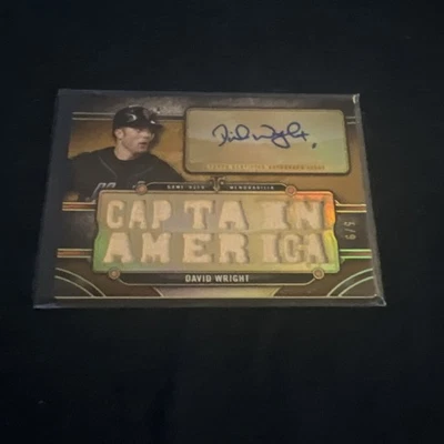 2024 Triple Threads David Wright Bat Auto 5/9 Jersey Match - Image 1 of 3