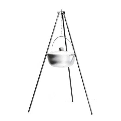 Kasan 2L Aluminium Dreibein Gestell Schwenktopf Gulaschkessel Kazan Bügel Deckel - Bild 1 von 4