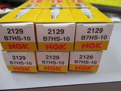 NEW NGK VINTAGE  SPARK PLUGS- 2129-B7HS-10  PACK OF 6  NOS RARE - Image 1 of 4