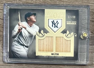 2011 Topps Tier One #TSR16 Babe Ruth Top Shelf Dual Bat Relics #/99 - Picture 1 of 2
