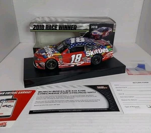 Kyle Busch 2018 Skittles Chicagoland Raced Win Version 1/24 Scale Nascar Diecast - Picture 1 of 5