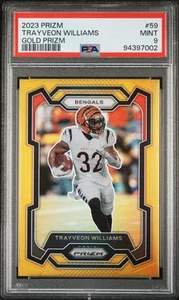 2023 Panini Prizm Gold Prizm Trayveon Williams #59 /10 PSA 9 - Picture 1 of 2