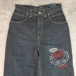 Vintage Phat Farm Jeans Boys Size 16 Baggy Pockets Big Logos Y2K New With Tags  - Picture 1 of 19