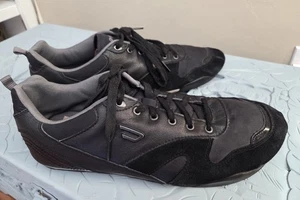 Diesel Vintage Men's Black/Grey E-Dynagg Leather Low Top Sneaker Size 12 - Picture 1 of 5