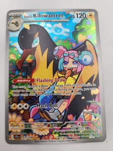  Pokemon Iono's Kilowattrel 163/159 Journey Together Illustration Rare Holo - Bild 1 von 3