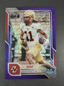 2025 Bowman Chrome U - Lewis Bond #98 - 1st Bowman Purple Shimmer Refractor /75 - Picture 1 of 2