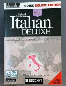 Instant Immersion Italian (8 Disc Set) Deluxe Edition 2003 with Original Box - Picture 1 of 4