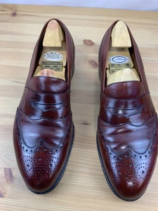 Edward Green for Paul Stuart Wingtip Penny Loafers – Handmade UK 9.5E/US 10.5  - Picture 1 of 11
