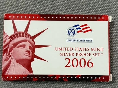 2006 United States U.S. Mint Silver Proof Set Original Box OGP & COA - Image 1 of 4