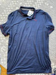 Puma Youth Boys Size X-Large Blue Polo golf: Tennis Shirt - Picture 1 of 6