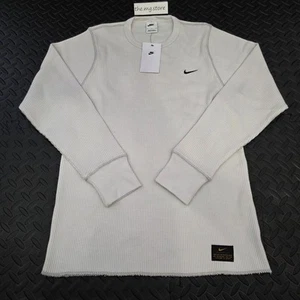 Nike Life Uomo Manica Lunga Pesante Waffle Top Off-White DX0894-030 Taglia Small - Foto 1 di 4