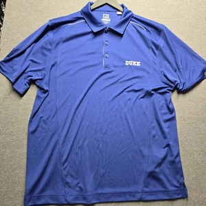 Camisa polo Cutter & Buck CB DryTec Duke Blue Devils para hombre grande que absorbe la humedad - Imagen 1 de 10