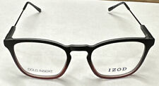 NEW IZOD IZ 2066 BLACK FADE 49-19-145 Plastic Full Rim Eyeglasses Frame
