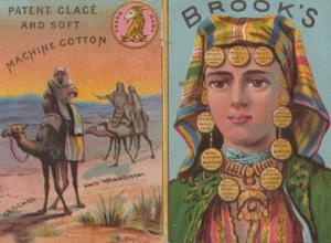 1883 Brooks Machine Cotton Calendar  Vintage Trade Booklet  A8C - Picture 1 of 2