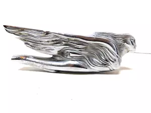 1941 Cadillac Flying Goddess Lady Hood Ornament Chrome - Picture 1 of 9