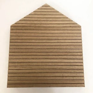 House Shaped Wooden Letter Board Hanging 12 x 14 ", NO LETTERS INCLUDED, Brown - Picture 1 of 11