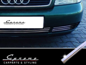 Para Audi A4 B5 8D Lim & Avant 94-99- 3M Cromo Molduras para Rejilla Inferior - Imagen 1 de 6