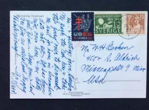 BroadviewStamps Sweden cover w seal. - Picture 1 of 2