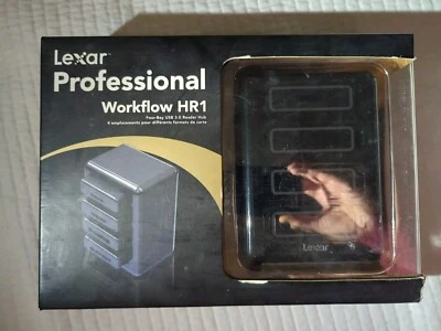 New Lexar Professional Workflow HR1 Black Four-Bay USB 3.0 Reader Hub - Image 1 of 3