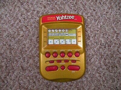 2002 Hasbro Yahtzee Gold Handheld Electronic Game