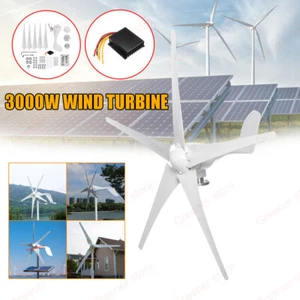 3000W 12V Wind Turbine Generator Windmill with Charge Controller Off-grid Power - Picture 1 of 12