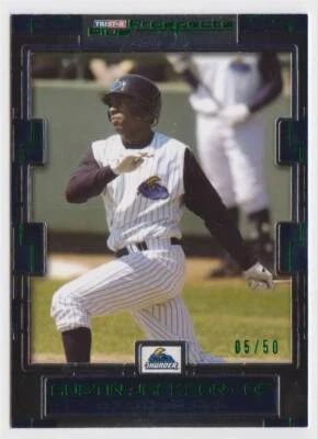 2008 TriStar Prospects Plus 绿色 #120 Austin Jackson 05/50 Trenton Thunder — 第 1/2 张图片
