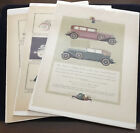 Magazine Pages of 1930s Automobile Ads