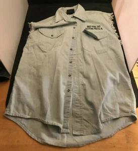 Bikerwear Bike Week Sleeveless Denim Mens XL Daytona Beach 2015 - Picture 1 of 4