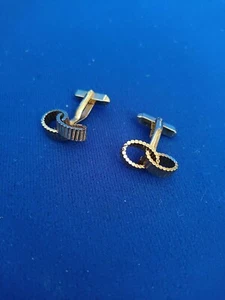 Americ Rolled Gold Cuff Links - Picture 1 of 5
