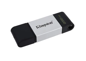 Kingston DataTraveler Clé USB-C 3.2 Gen 1, DT80/256Go avec Porte-clés - Photo 1/8