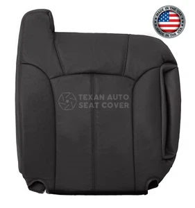 01, 02 Chevy Silverado 1500HD Driver Lean Back Replacement Seat Cover Dark Gray - Picture 1 of 7