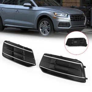 Parachoques delantero negro brillante para Audi Q5 SLine 182020 luz antiniebla rejilla cubierta inferior - Imagen 1 de 8