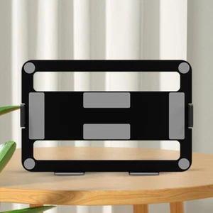 Dual Monitor Stand Laptop Tray Desk Mount Laptop Tray for Home Office (Black) - Photo 1/10