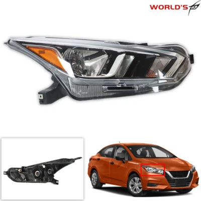 Headlight Assembly For 2020-2022 Nissan Versa S SV Halogen Right Passenger Side - Image 1 of 4