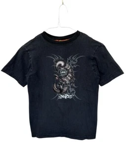 Jnco Jeans Flamehead Scorpion Graphic Black T Shirt Boys Size M 90s Vintage Y2K - Picture 1 of 6