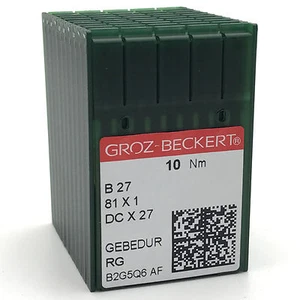 100 Pk. Groz-Beckert B27, DCX27, 81X1 Gebedur Titanium Industrial Serger Needles - Picture 1 of 2
