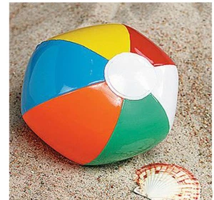 Paquete de 2 pelotas de playa inflables multicolores de 7" para muñecas American Girl de 18" - Imagen 1 de 1