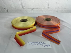 Grosgrain Ribbon – Vibrant Vintage Stripes Collection (Set #7) - Picture 1 of 3