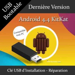 Clé USB Bootable Android 4.4 Kitkat + Guide d'utilisation - Photo 1/1