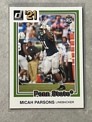2021 Chronicles Donruss Retro Micah Parsons Rookie RC #27 Dallas Cowboys - Image 1 of 2