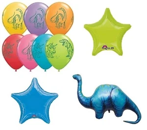 Dinosaur Apatosaurus (10) Birthday Party Mylar & Latex Decoration Balloons Set - Picture 1 of 1