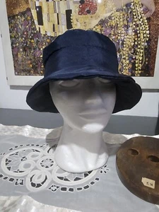 SCONTO 30% Cappello IMPERMIABILE TASCABILE UNISEX BLU INTERNO PILE Mis. 58 - M - Foto 1 di 4