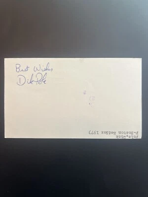 Dick Pole Signed Government Postcard JSA LOA Boston Red Sox - Image 1 of 3