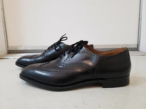 NEW CHURCH'S Custom Mens Burwood Black Leather Oxford Wingtip Shoes England $790 - Picture 1 of 12
