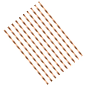 10 Pcs Pure Copper round Rod 4 Inch Length Bare Copper Metal Rod Solid Copper Ro - Picture 1 of 12