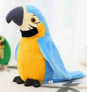 Electronic Pets Talking Parrot Kids Children Toys Funny Sound Record Plush Blue - Picture 1 of 2
